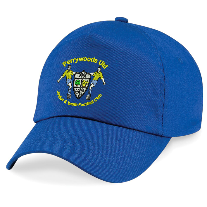 Cotton baseball cap embroidered club logo to front